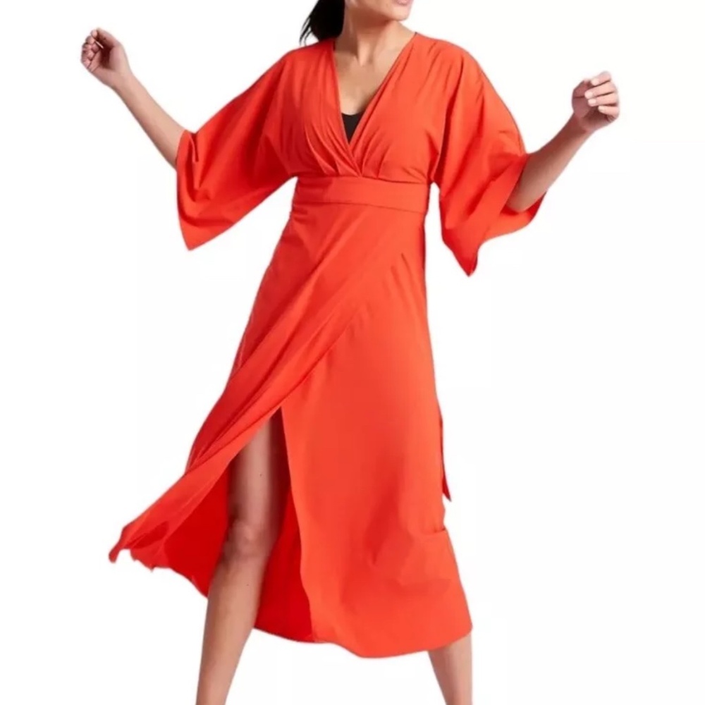 NWOT Athleta Calistoga Kimono Wrap Swim Cover up, Size XS Petite
